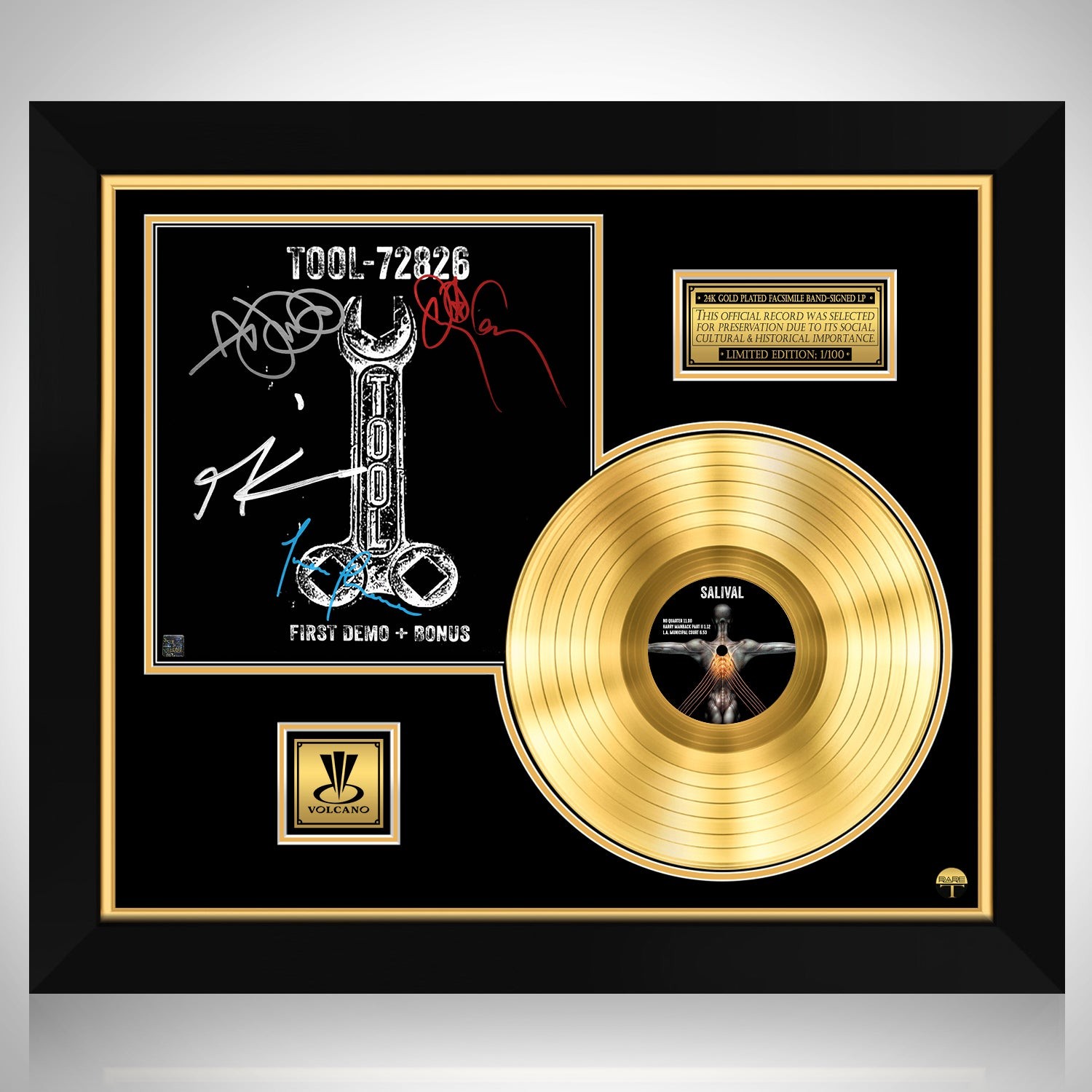 Tool Salival Gold LP Limited Signature Edition Custom Frame