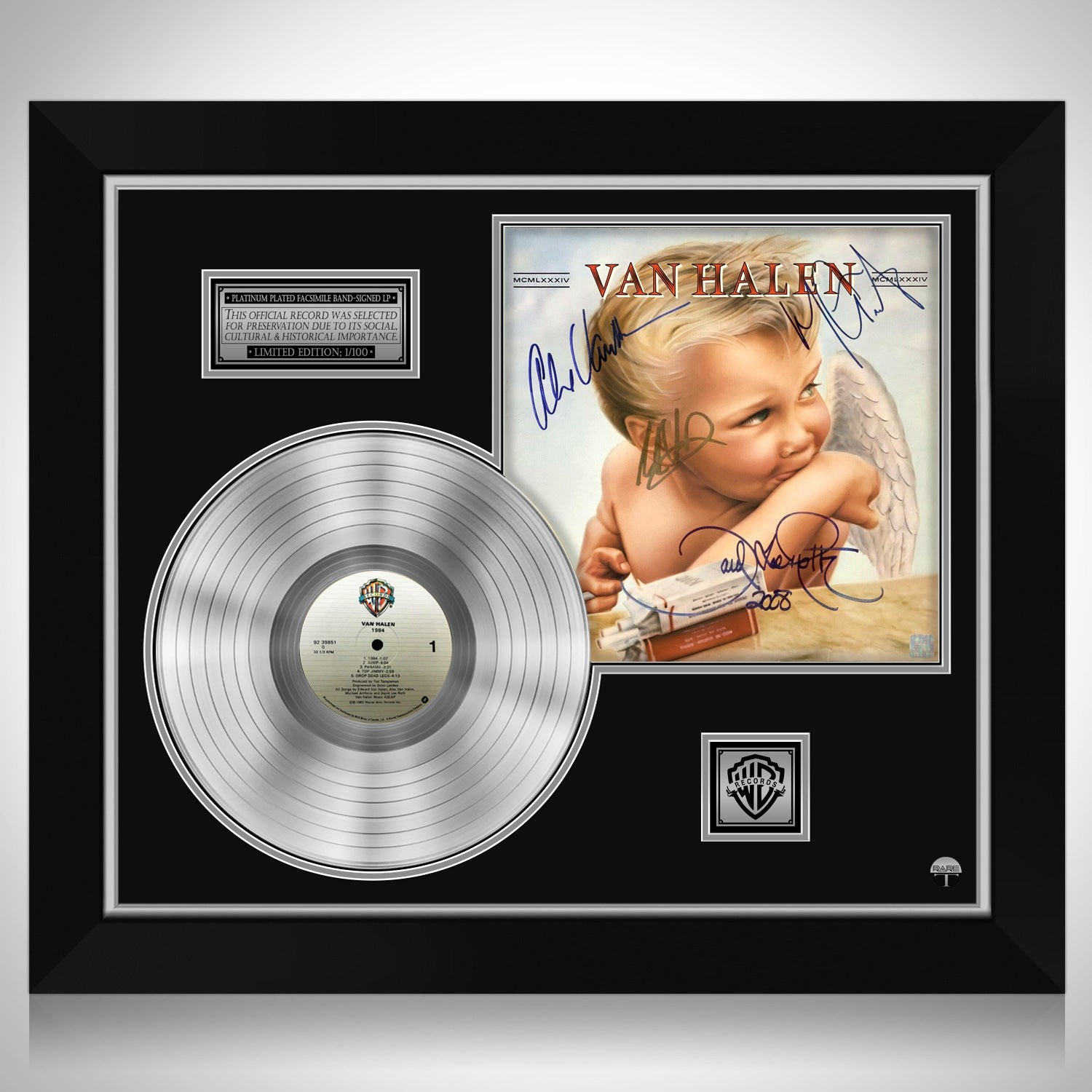 Van Halen 1984 Platinum LP Limited Signature Edition Custom Frame
