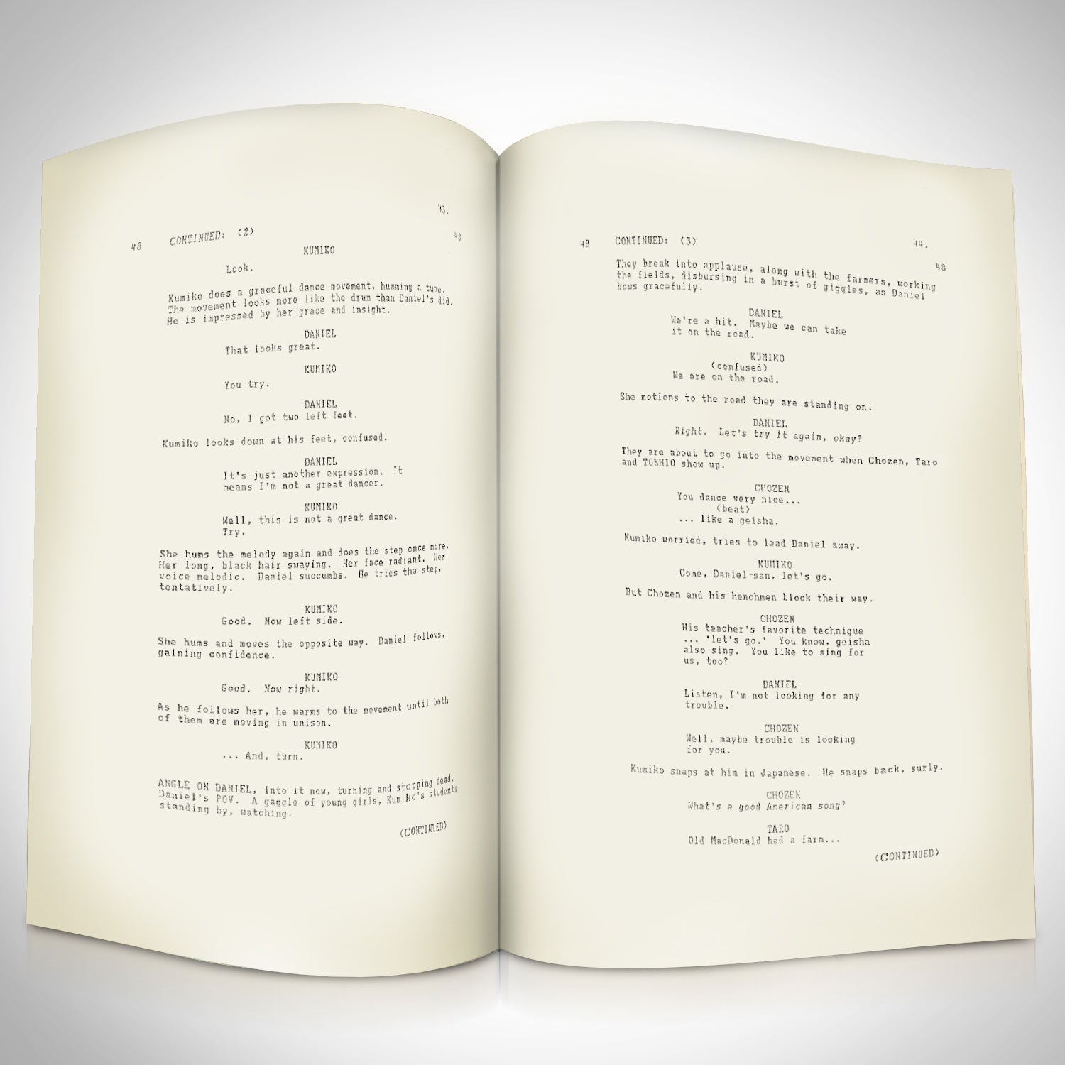 Karate Script Karate Kid 2 Script Limited Signature Edition | RARE-T