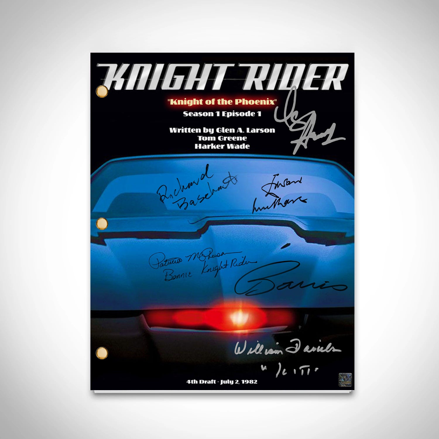 Knight Signature Knight Rider Knight Rider (1982) Script Limited Signature Edition | RARE-T