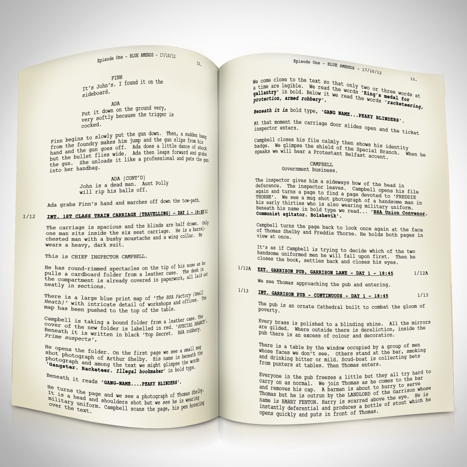 Peaky Blinders Script Limited Signature Edition | RARE-T